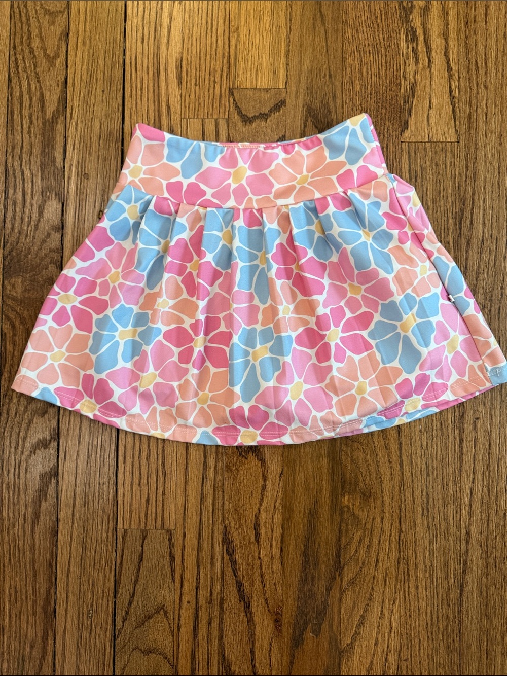 Caden Lane Floral Skort in Pink, Blue and Peach